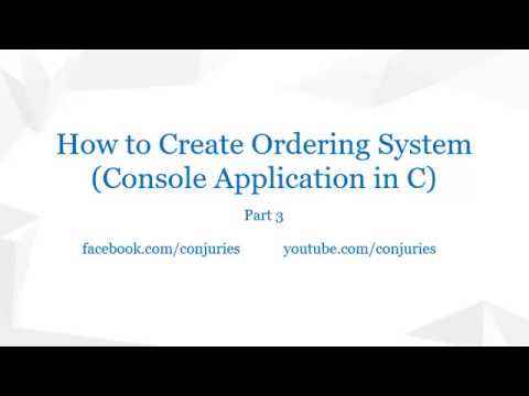 How to Create Ordering System (Console Application in C) • (Filipino ...