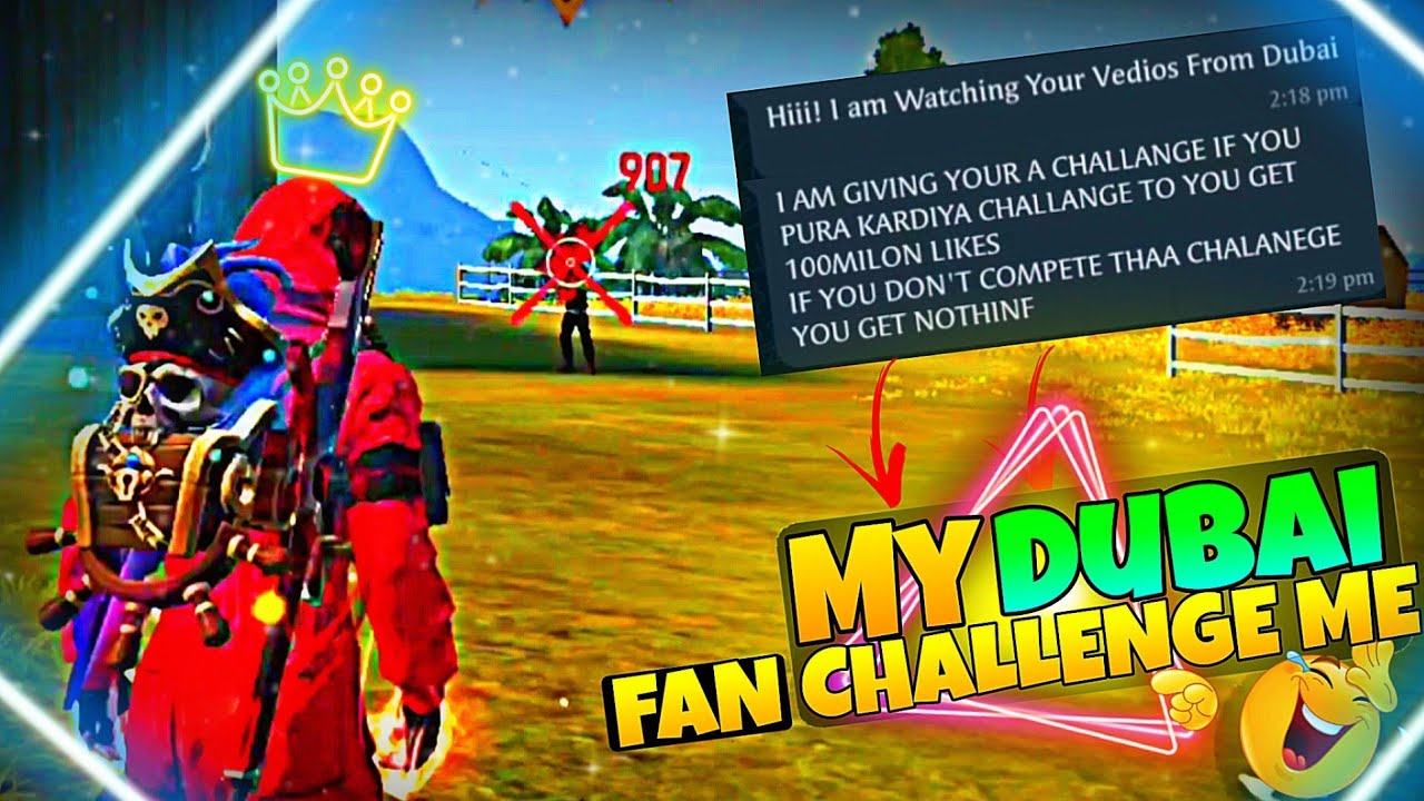 My Dubai Fan Challenged ME🤣😜For Double Sniper Challenge SOLO VS SQUAD *mustwatch*
