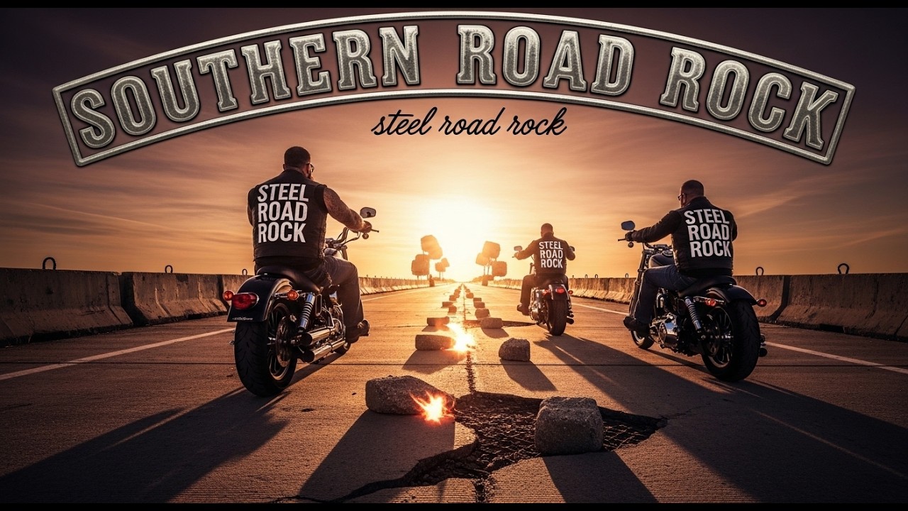 Steel Road Rock – Black Rain Thunderline 🌧🔥 Shadow Highway | Steel Hearts Surge #NeonShadow