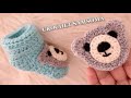 كروشيه وجه دبدوب لتزيين شغل الكروشي 🐻 كروشيه وحدات 🐻Easy Crochet Teddy Bear Face Applique Tutorial