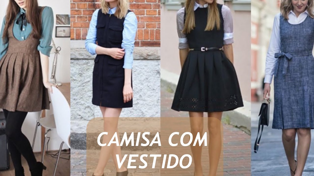 blusa sobre vestido