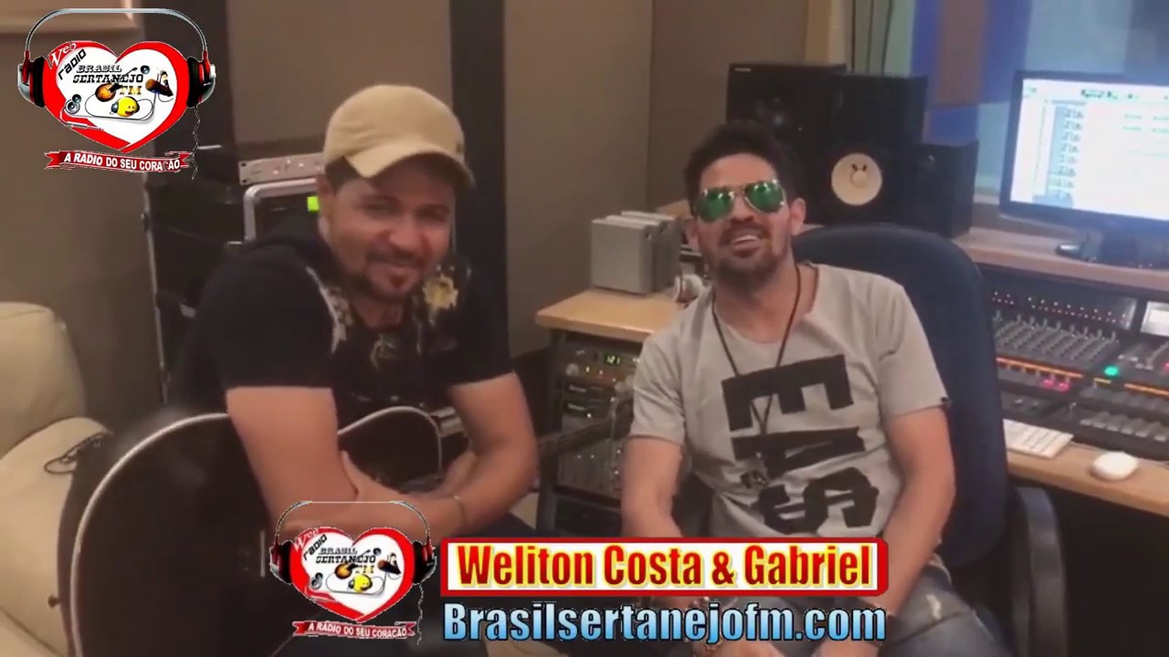 Weliton Costa e Gabriel fala para a Rádio Brasil Sertanejo FM YouTube