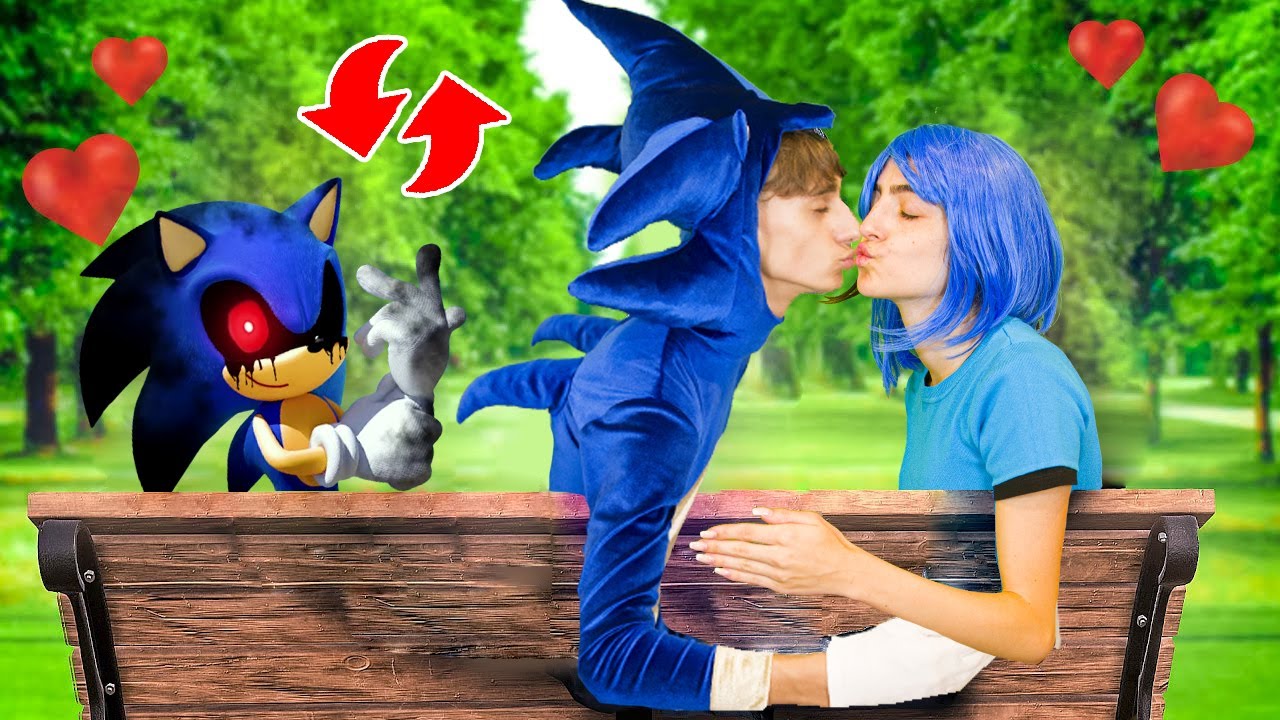 SONIC.EXE TROCOU DE CORPO COM O SONIC E BEIJO A SONICA EX NAMORADA DO ...