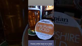 Salopian Brewery. Shropshire Gold #realbeer #beer #shorts