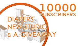 Diapers, New Studio, A Million Views, 10K Subs And New Years Giveaway