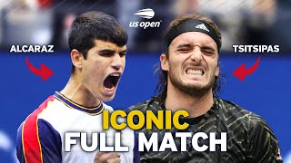 18-Year-Old Carlos Alcaraz vs. Stefanos Tsitsipas | Iconic Full Match | 2021 US Open Round 3