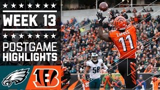 Eagles vs. Bengals | NFL Week 13 Game Highlights