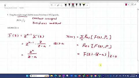 Tut 4 Q3 Inverse Z Transform - residues method