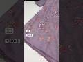 Crunchy crush Saree with floral embroidery work with lace border & siroski & embroidery work blouse