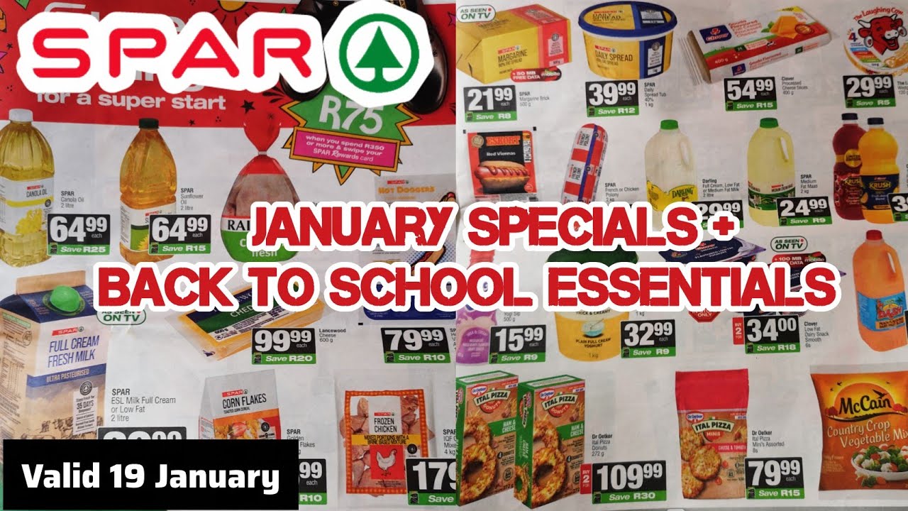 Специальные предложения SPAR на январь 2026 года 🇿🇦 | Товары первой необходимости для школы и выг...
