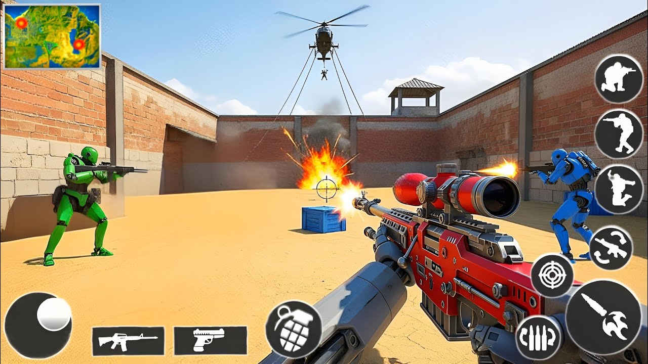 FPS Robot Gun Shooting Game - Robot Wala Goli Wala Game - Android GamePlay