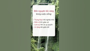Bốn nguyên tắc vàng trong cuộc sống #tamhuongphat #sotaycuocsong #baihoccuocsong #phattrienbanthan