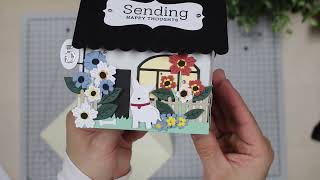 Easy POP-UP House Shaped Cards  [Scrappy Tails]