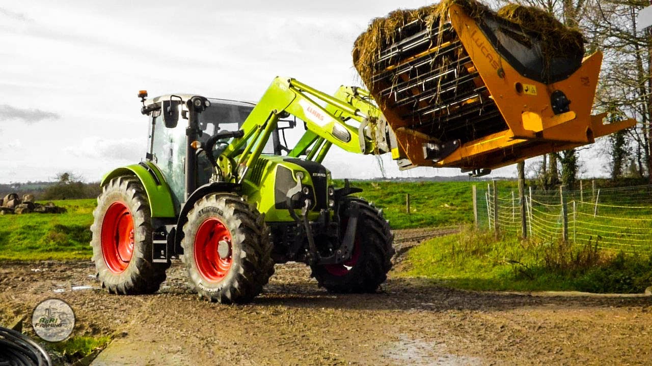 CLAAS ARION 440 / DEROULEUSE LUCAS G | Distribution de l'enrubannage
