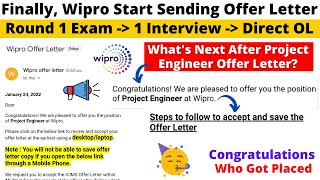 Wipro Start Sending Offer Letter for All 2022 to 2019 BATCH Wipro Joining Date? Steps to Accept OL?