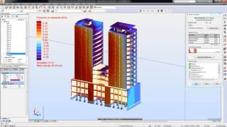 Autodesk Robot Structural Analysis - Wind Load Simulation