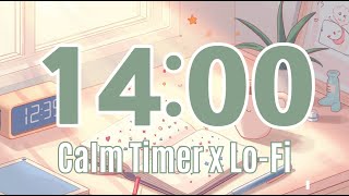 14 Minute Timer with Music for Classrooms | Cute LoFi Timer