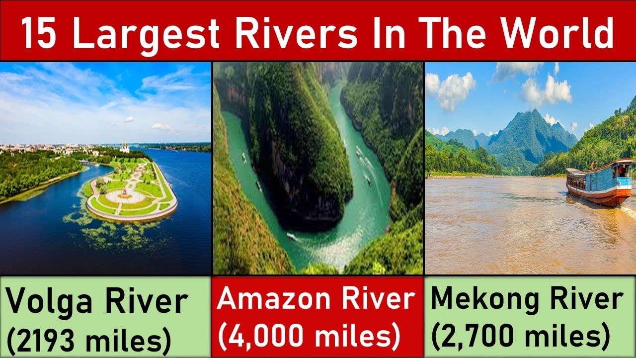 Top 15 largest Rivers In The World - YouTube