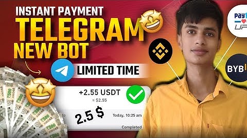 Instant Payment Bot || Refer and Earn || spinster ||