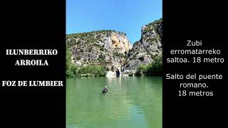 Salto Foz de Lumbier / Ilunberriko Arroila 18m.