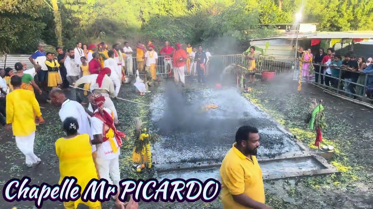 Marche sur le feu dimanche 15 juin 2025 chapelle Mr PICARDO #abonnetoi #malbar #iledelareunion