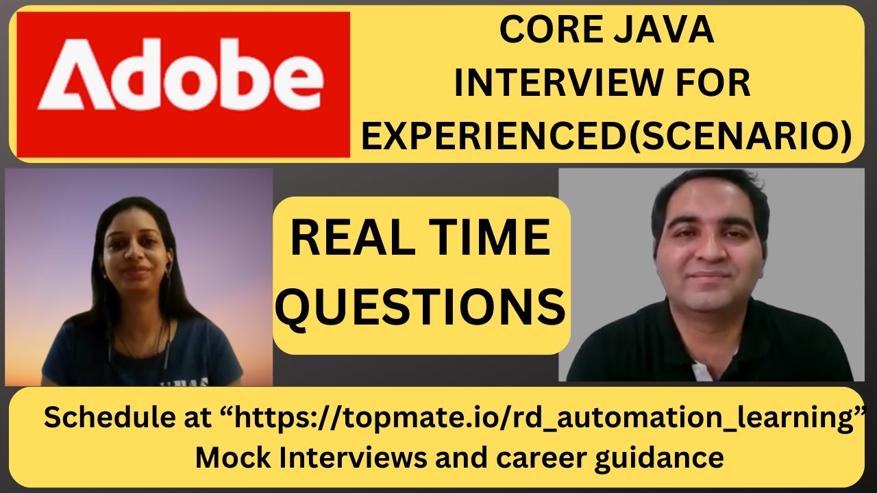 Adobe Java Interview Questions | Core Java Interview Questions - YouTube