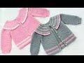 SIMPLY BEAUTIFUL CARDIGAN! Knit and crochet girls cardigan OR COAT PATTERN 0-6M and up to 7 years