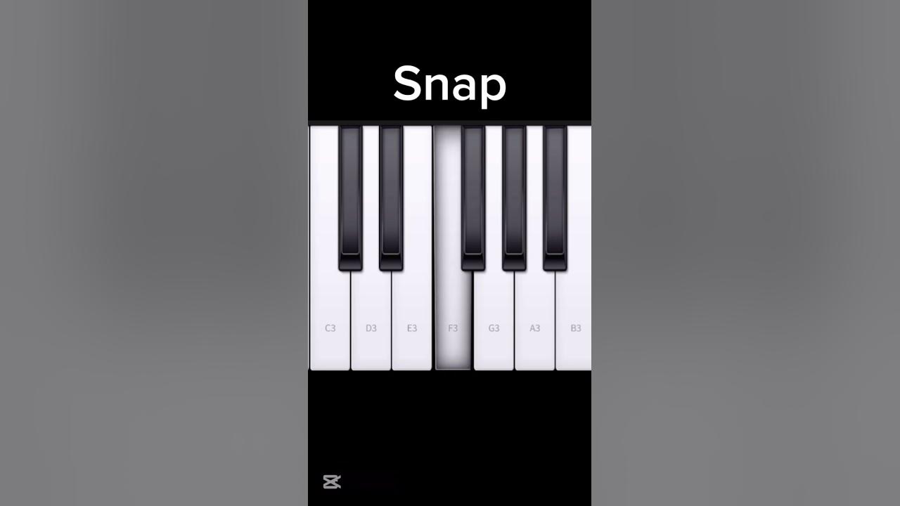 Snap - Manifest piano notes | MusicTurk