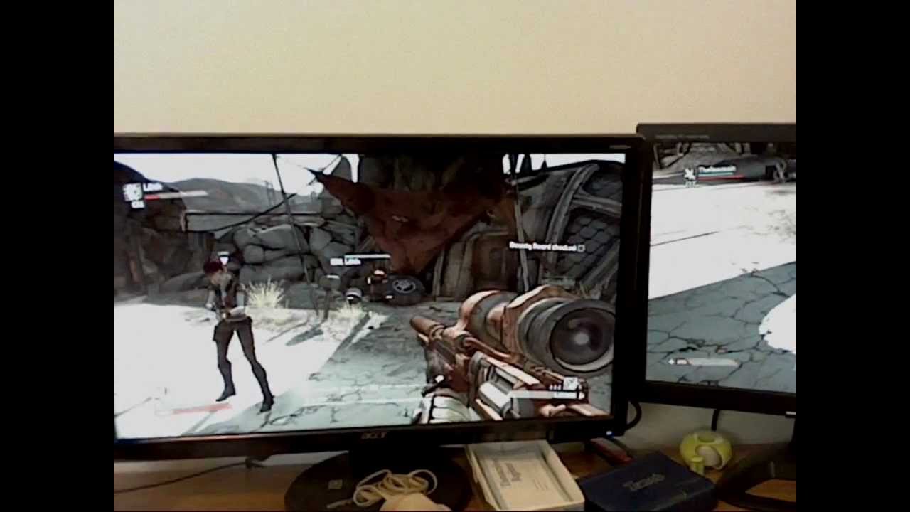 how to split screen on two monitors