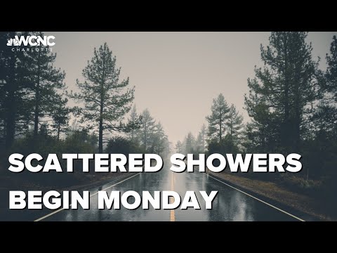 FORECAST: 30s overnight, scattered showers begin Monday - YouTube