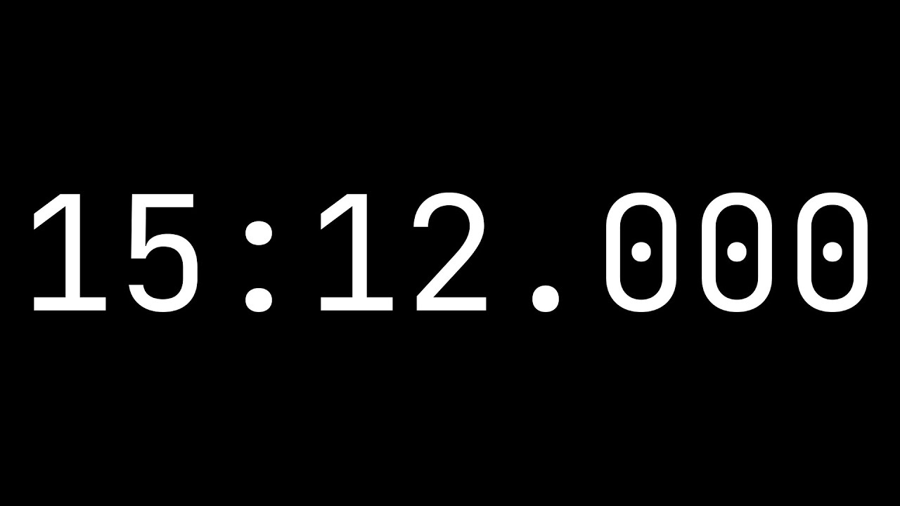 Countdown Timer 15 Minutes 12 Seconds 15 12 000 White On Black countdown-timer-15-minutes-12-seconds-15-12-000-white-on-black