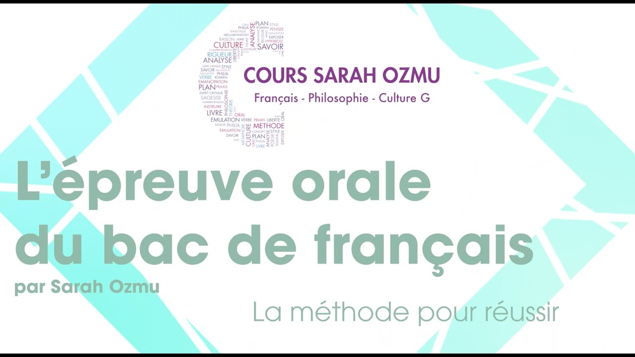 L'Oral du Bac de Français - La méthode pour réussir - YouTube