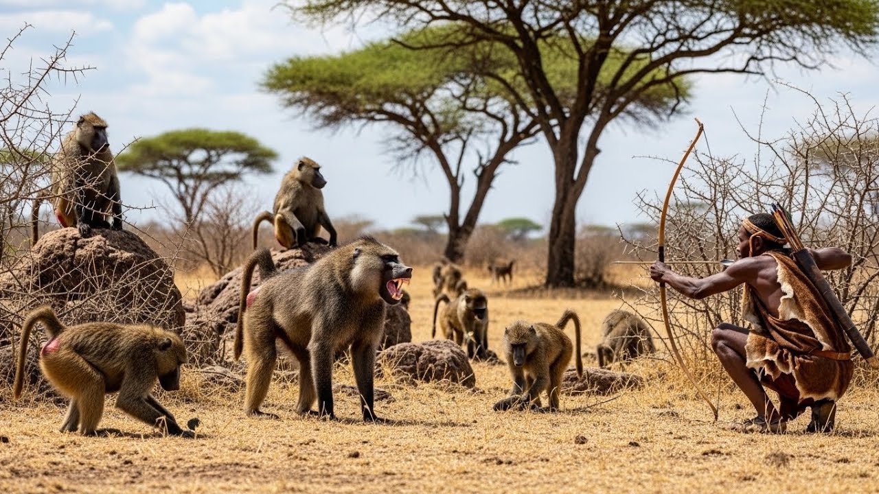 Hadzabe Tribe: Living Completely Off the Land — Foraging, Family & A Traditional Baboon Catch