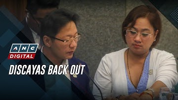 Discayas no longer cooperating with ICI probe | ANC