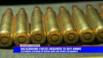 Background Checks Required To Buy Ammo