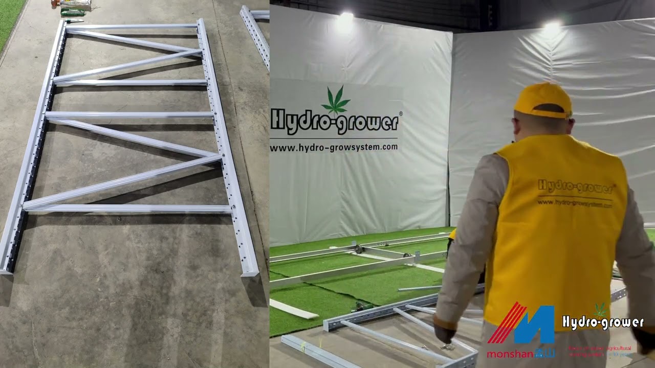 vertical grow rack Installation instructions