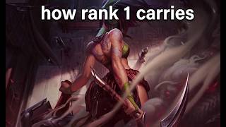 2.2k lp challenger akali shows how to carry and lane