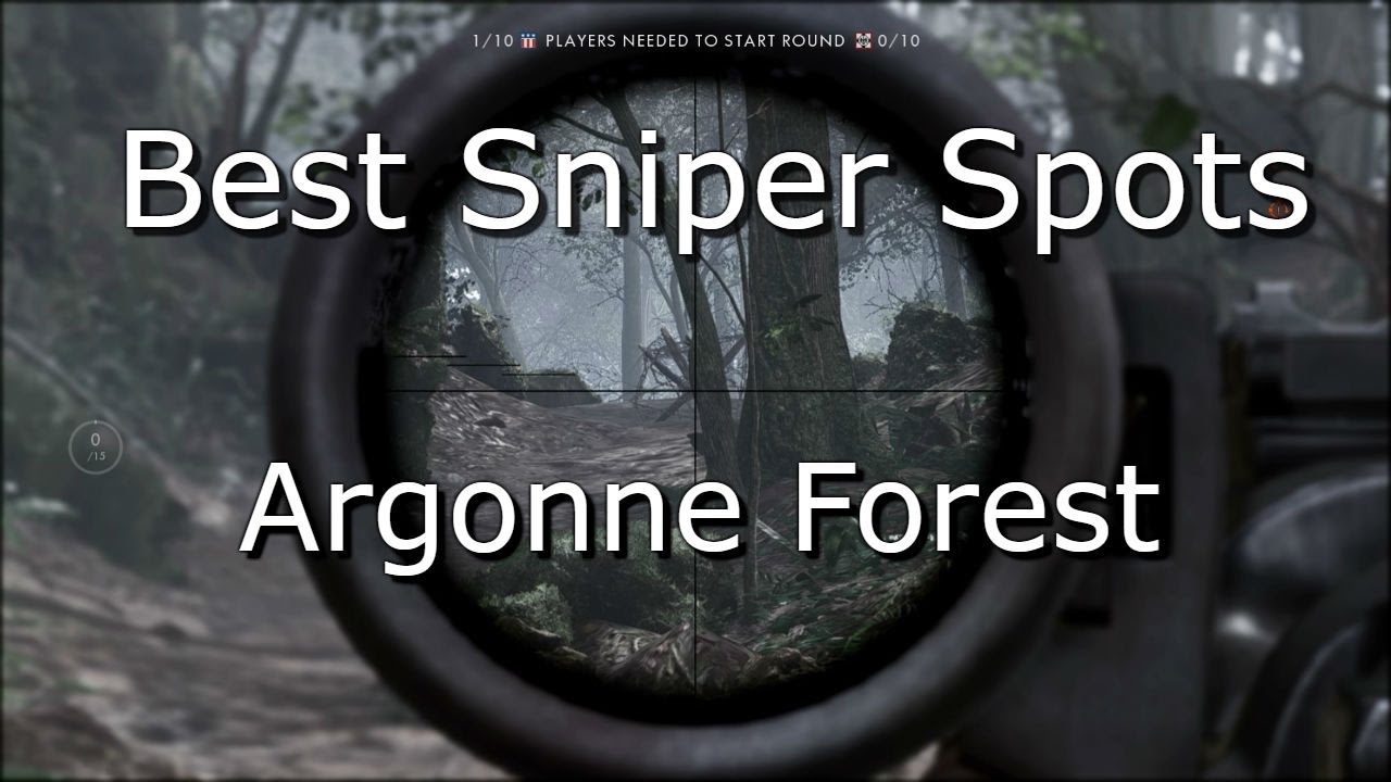 Battlefield 1: Argonne Forest Unique Sniping Spots (Tips & Tricks)