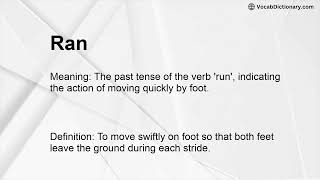 Ran Meaning