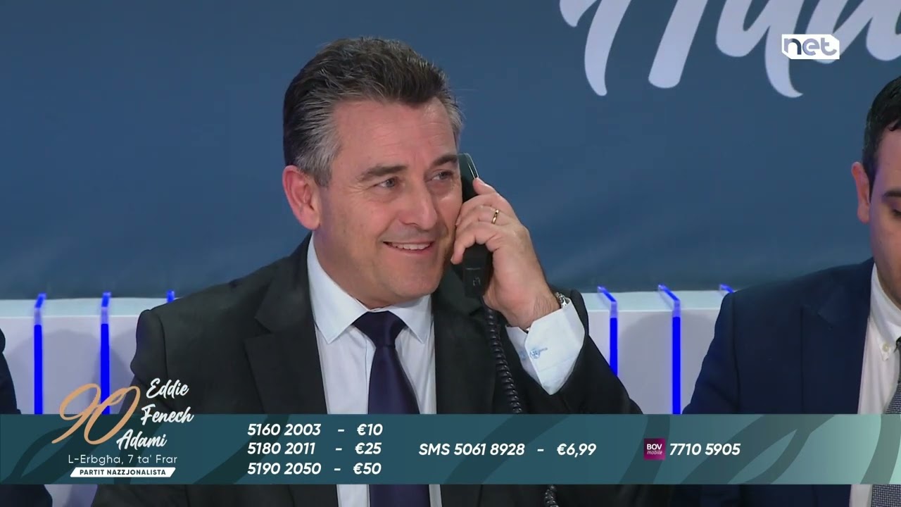 Eddie Fenech Adami 90 Sena - Jesmond Mugliette