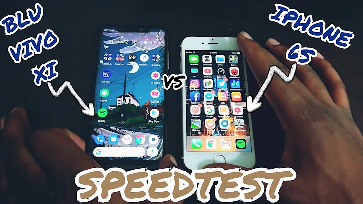 BLU VIVO XI vs IPHONE 6S SPEEDTEST !!