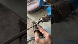 Crafting a Simple Iron Wire Spring on Drill Machine | DIY Metalwork Tutorial #shorts