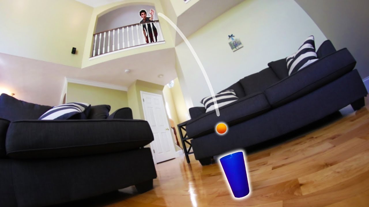 INSANE HOUSE PING-PONG TRICK SHOTS!