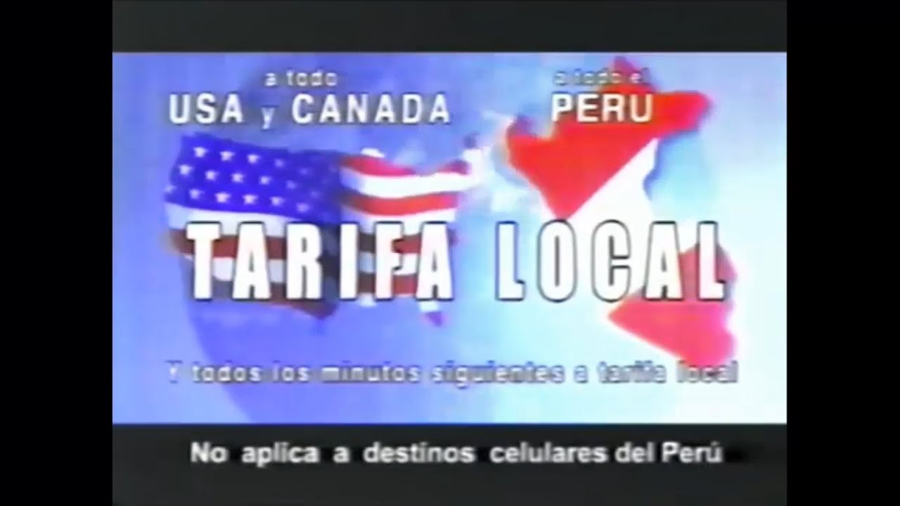 Comercial Americatel (Hasta el 15 de Junio) (Perú, 2003) - YouTube