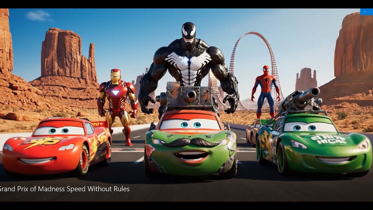 When Superheroes Crash Lightning McQueen's Race