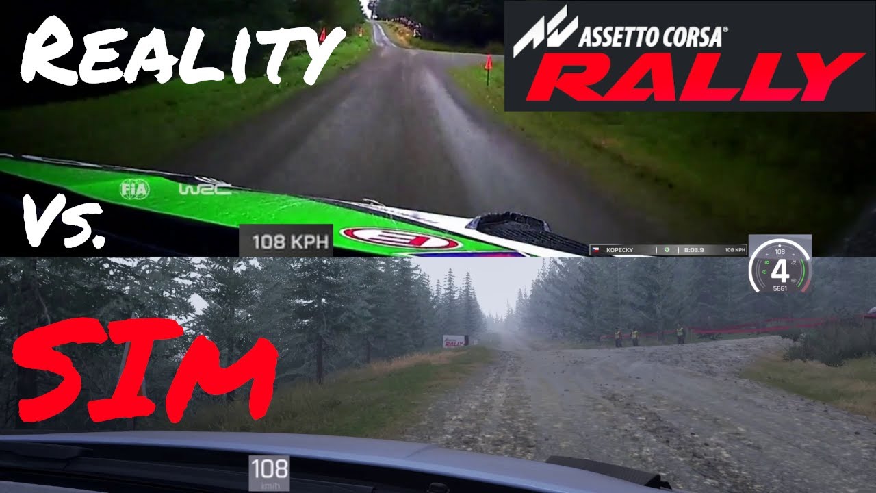 Simracer tries Assetto Corsa Rally / Comparison Sim vs. Reality
