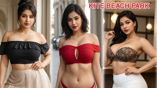 KITE BEACH PARK : HD 4K AI ART indian Lookbook Model Al Art video - Comedy life history