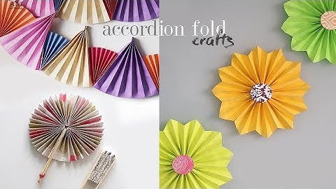 3 Easy Accordion Fold Crafts