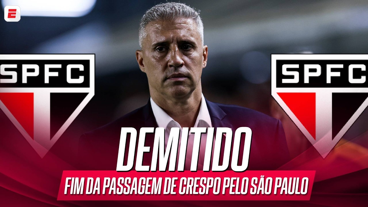 URGENTE! CRESPO É DEMITIDO DO SÃO PAULO | FILIPE LUÍS É OPÇÃO? VEJA TUDO