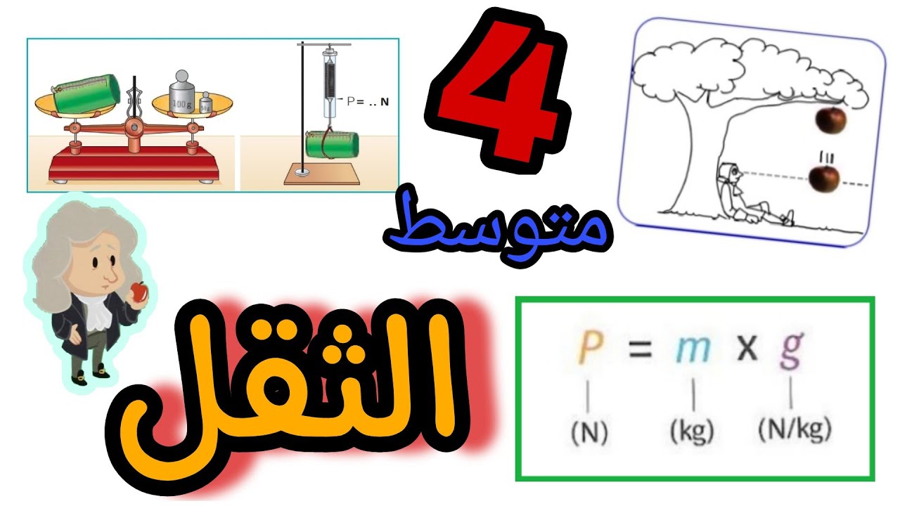 الثقل - فعل الأرض على جملة ميكانيكية | فيزياء الرابعة متوسط
